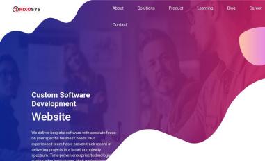 Schermafbeelding van rixosys.com