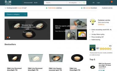 Schermafbeelding van rmverlichting.com