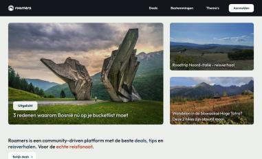 Schermafbeelding van roamers.nl