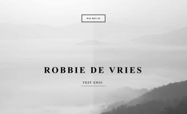 Schermafbeelding van robbiedevries.nl