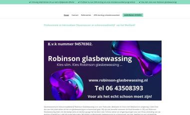 Schermafbeelding van robinson-glasbewassing.nl