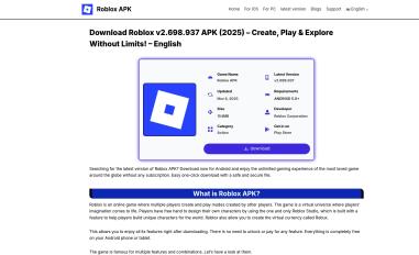 Schermafbeelding van robloxapkindir.com