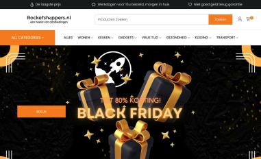 Schermafbeelding van rocketshoppers.nl