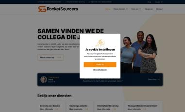 Schermafbeelding van rocketsourcers.nl