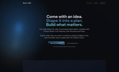 Schermafbeelding van rocknroll.dev