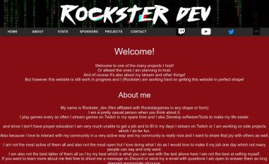 Schermafbeelding van rockster.dev