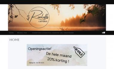 Schermafbeelding van roeloffs-candles.nl