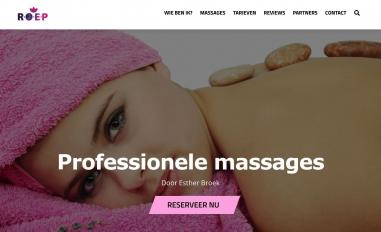 Schermafbeelding van roepmassage.nl