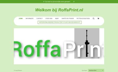 Schermafbeelding van roffaprint.nl