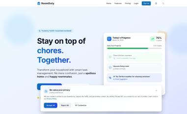 Schermafbeelding van roomduty.app