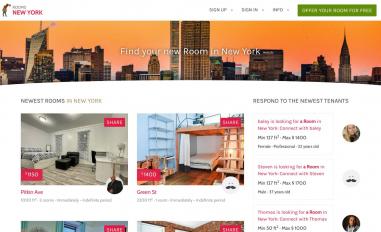 Schermafbeelding van roomnewyork.com