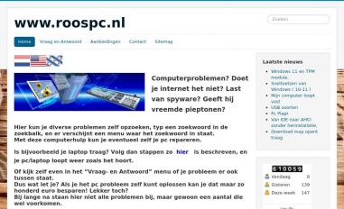 Schermafbeelding van roospc.nl