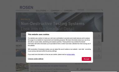 Schermafbeelding van rosen-group.com