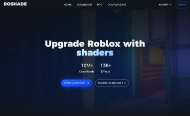 Schermafbeelding van roshade.com