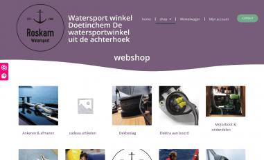 Schermafbeelding van roskamwatersport.com