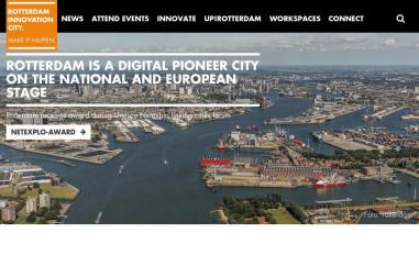 Schermafbeelding van rotterdaminnovationcity.com