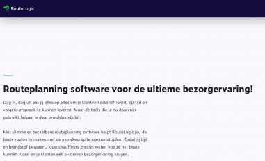 Schermafbeelding van routelogic.io