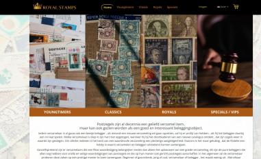Schermafbeelding van royal-stamps.com