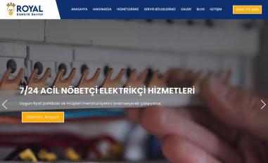 Schermafbeelding van royalelektrik.com