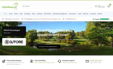 Schermafbeelding van rsgolfshop.nl