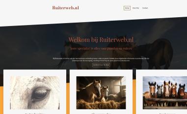 Schermafbeelding van ruiterweb.nl