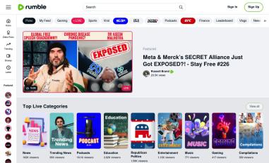 Schermafbeelding van rumble.com