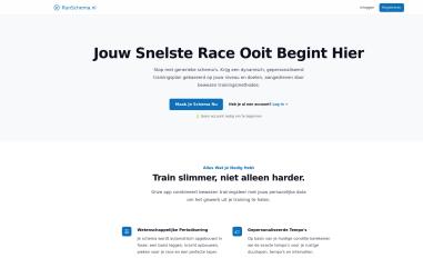 Schermafbeelding van runschema.nl