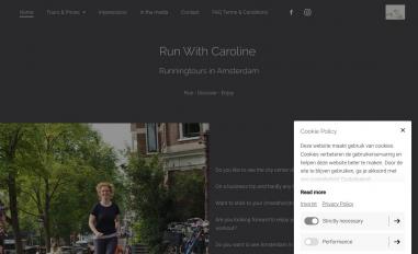 Schermafbeelding van runwithcaroline.nl
