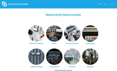 Schermafbeelding van rvelektrotechniek.nl