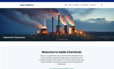 Schermafbeelding van sablechemicals.co.za