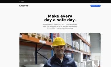 Schermafbeelding van safeday.io