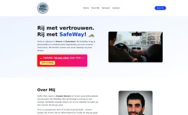 Schermafbeelding van safeway-rijschool.nl