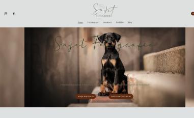 Schermafbeelding van sajetfotografie.nl