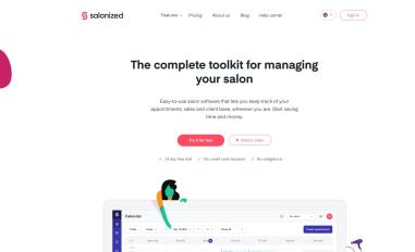 Schermafbeelding van salonized.com