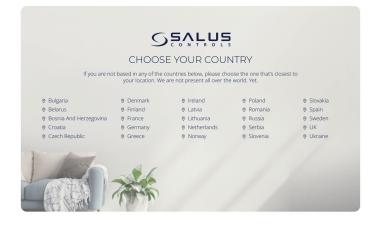 Schermafbeelding van saluscontrols.com