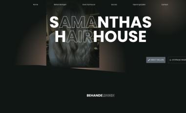 Schermafbeelding van samanthashairhouse.nl