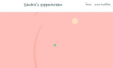 Schermafbeelding van sandraspoppenkraam.nl