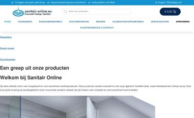 Schermafbeelding van sanitair-online.eu