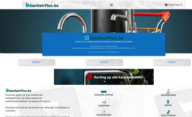 Schermafbeelding van sanitairplus.be