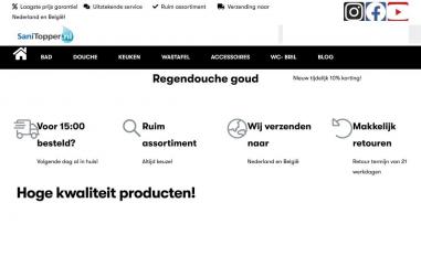 Schermafbeelding van sanitopper.nl