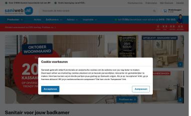 Schermafbeelding van saniweb.nl