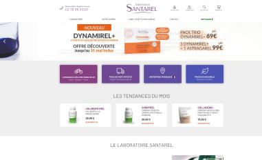 Schermafbeelding van santarel.com