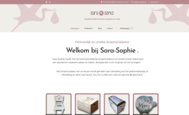 Schermafbeelding van sara-sophie.nl