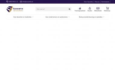 Schermafbeelding van savantis.nl