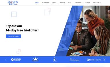 Schermafbeelding van sayonedigital.com