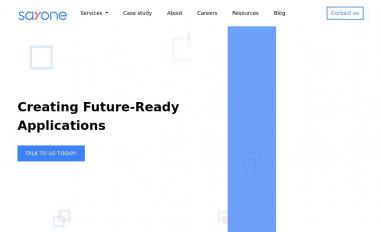 Schermafbeelding van sayonetech.com