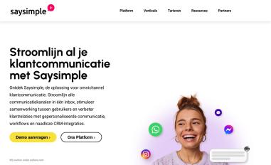 Schermafbeelding van saysimple.nl