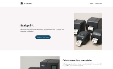 Schermafbeelding van scaleprint.nl