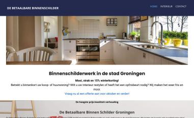 Schermafbeelding van schildergroningen.com