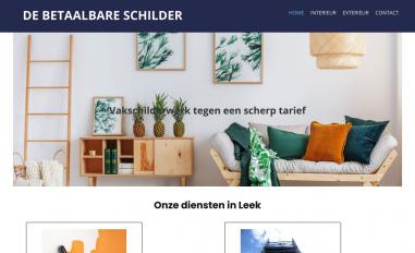 Schermafbeelding van schilderleek.nl